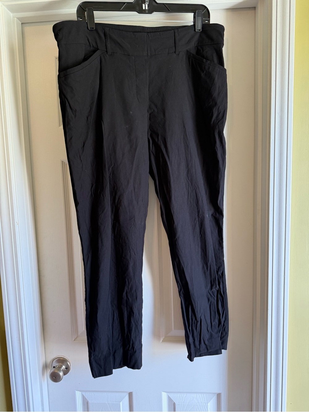 Hilary Radley Black Stretch Ankle Pants